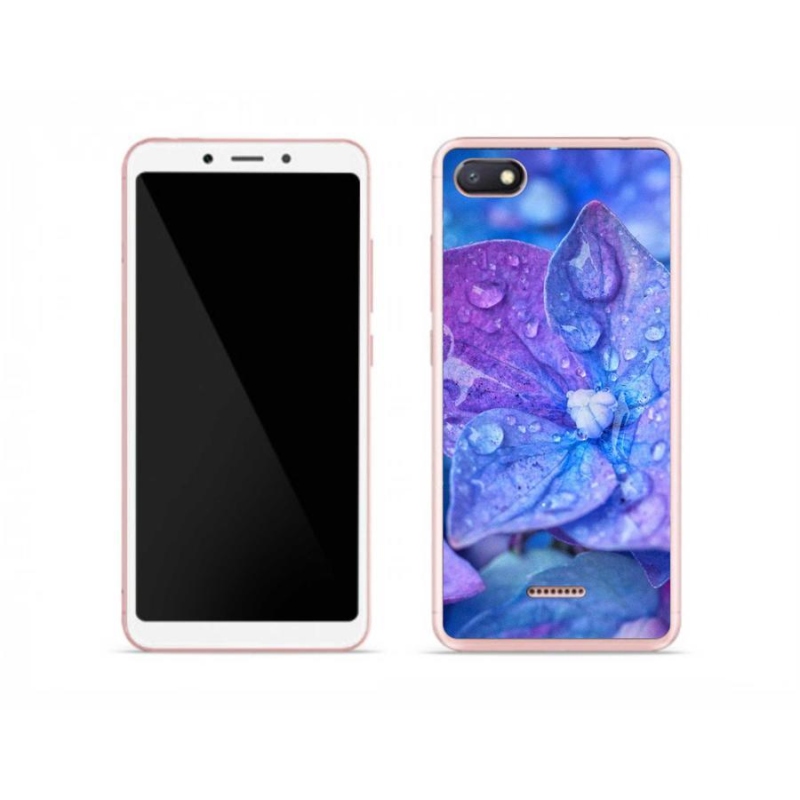 Gélové puzdro mmCase na mobil Xiaomi Redmi 6A - fialový kvet