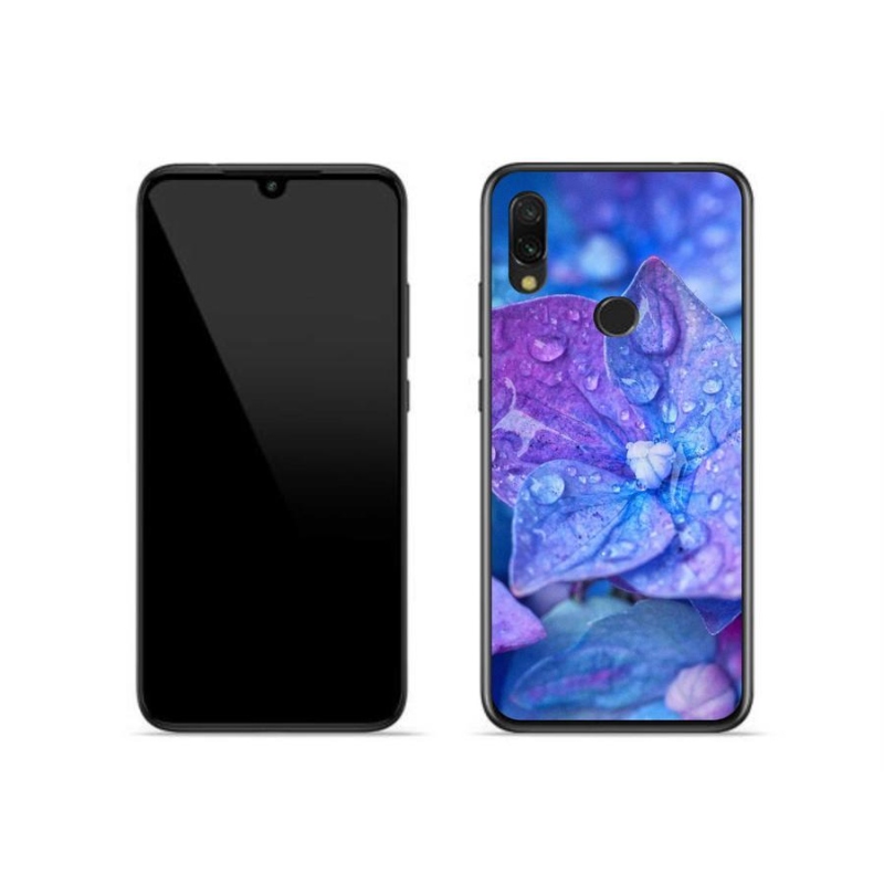 Gélové puzdro mmCase na mobil Xiaomi Redmi 7 - fialový kvet