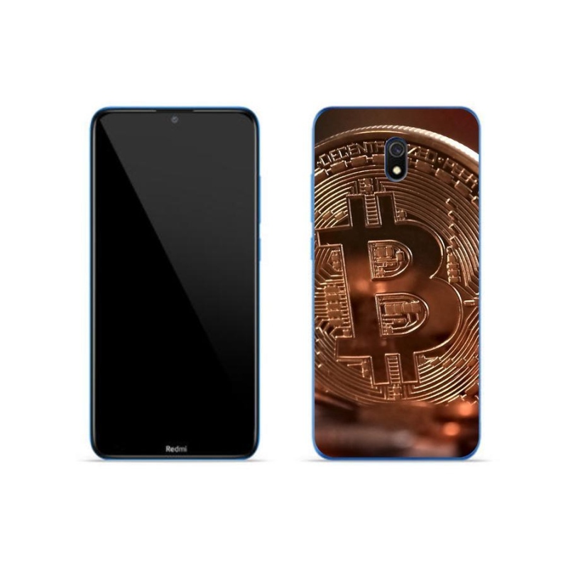 Gélové puzdro mmCase na mobil Xiaomi Redmi 8A - Bitcoin