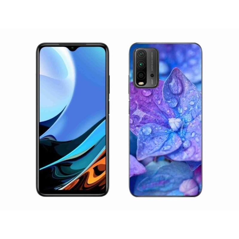 Gélové puzdro mmCase na mobil Xiaomi Redmi 9T - fialový kvet