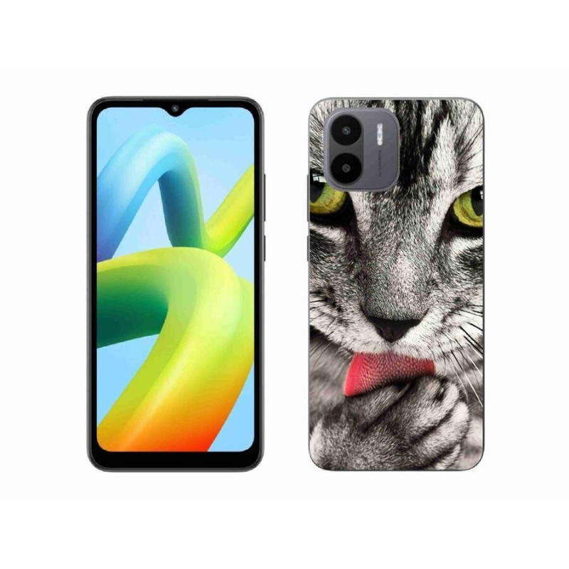 Gélové puzdro mmCase na mobil Xiaomi Redmi A1/Redmi A2 - zelené mačacie oči