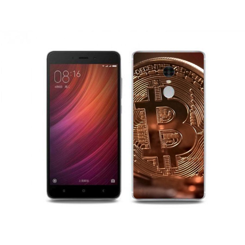 Gélové puzdro mmCase na mobil Xiaomi Redmi Note 4 - Bitcoin