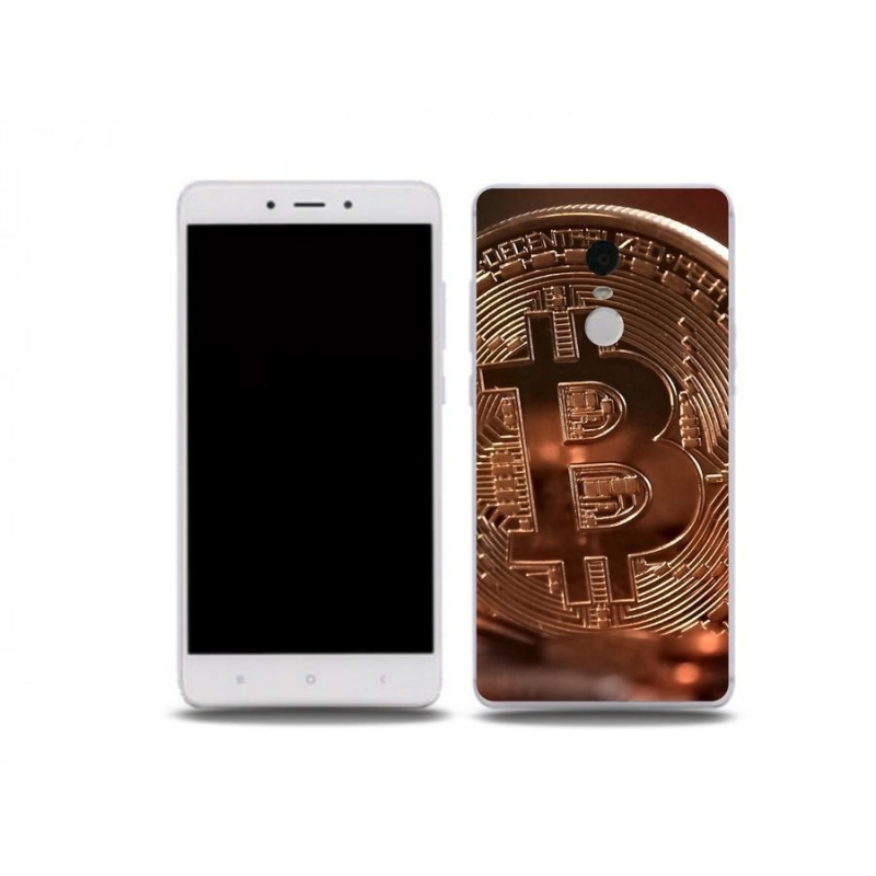 Gélové puzdro mmCase na mobil Xiaomi Redmi Note 4X - Bitcoin