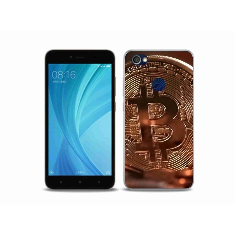 Gélové puzdro mmCase na mobil Xiaomi Redmi Note 5A Prime - Bitcoin