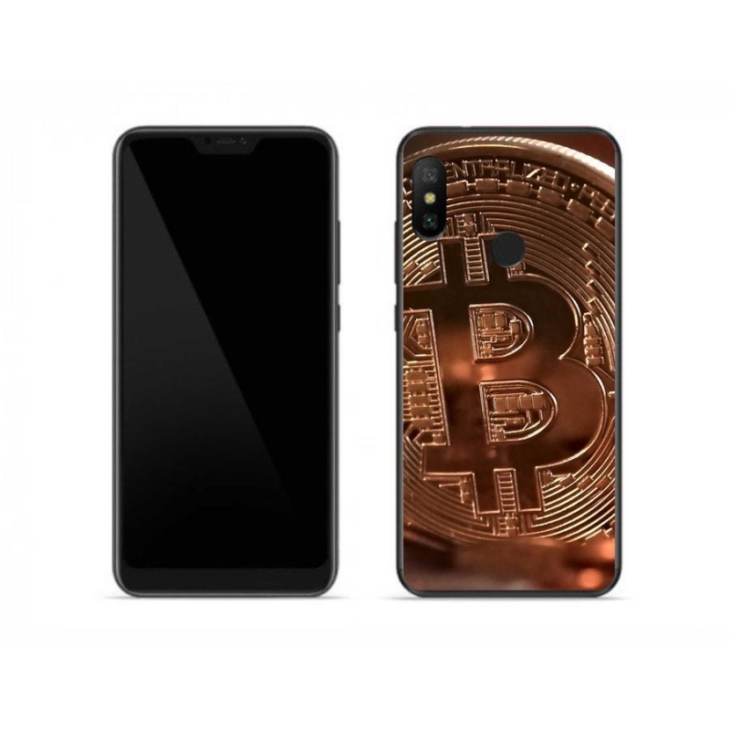 Gélové puzdro mmCase na mobil Xiaomi Redmi Note 6 Pro - Bitcoin