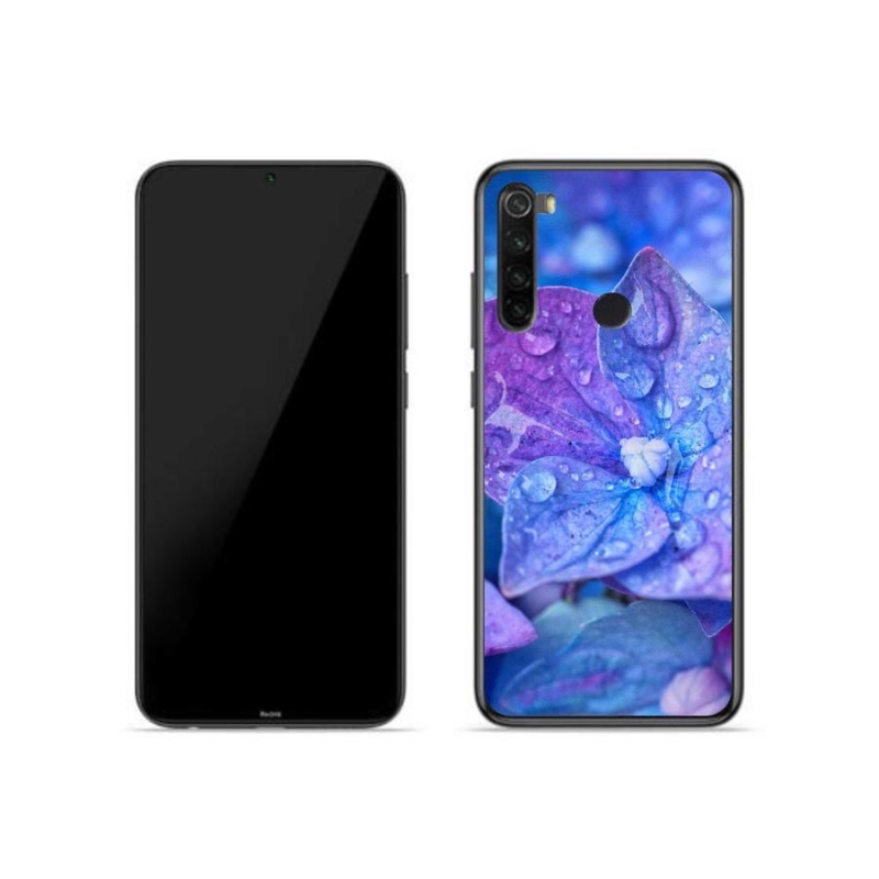 Gélové puzdro mmCase na mobil Xiaomi Redmi Note 8 - fialový kvet