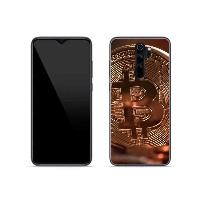 Gélové puzdro mmCase na mobil Xiaomi Redmi Note 8 Pro - Bitcoin