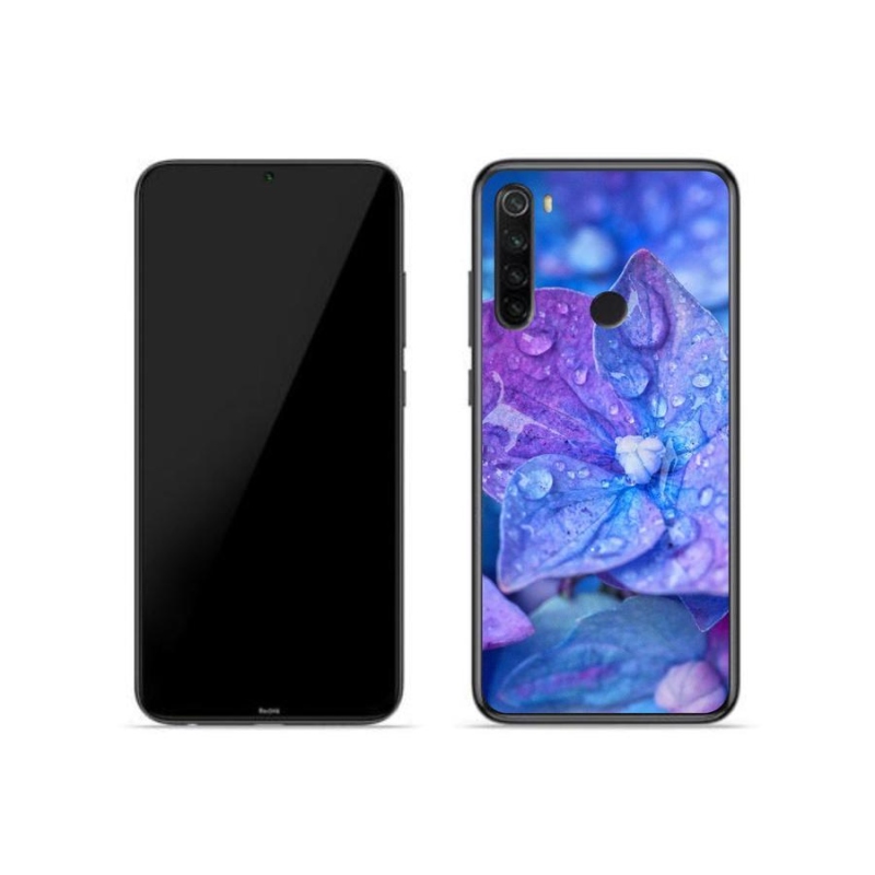 Gélové puzdro mmCase na mobil Xiaomi Redmi Note 8T - fialový kvet