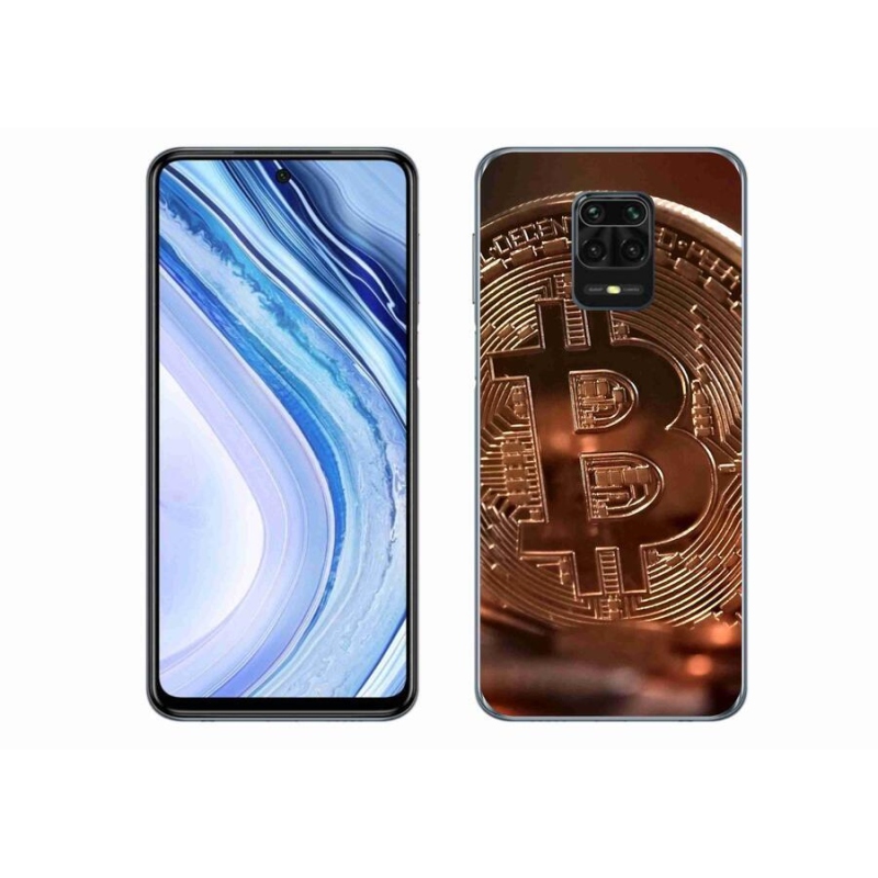 Gélové puzdro mmCase na mobil Xiaomi Redmi Note 9 Pro - Bitcoin