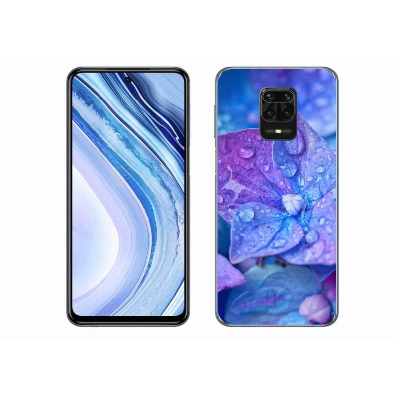 Gélové puzdro mmCase na mobil Xiaomi Redmi Note 9 Pro - fialový kvet