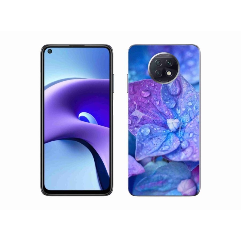 Gélové puzdro mmCase na mobil Xiaomi Redmi Note 9T 5G - fialový kvet