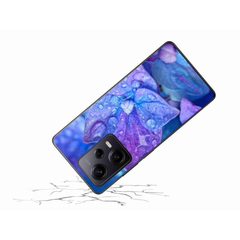 Gélové puzdro mmCase na Xiaomi Redmi Note 12 Pro+ 5G - fialový kvet