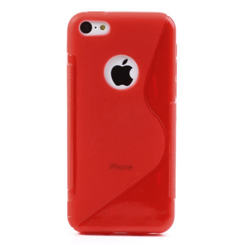 Gélové S-line puzdro pre iPhone 5C- červené