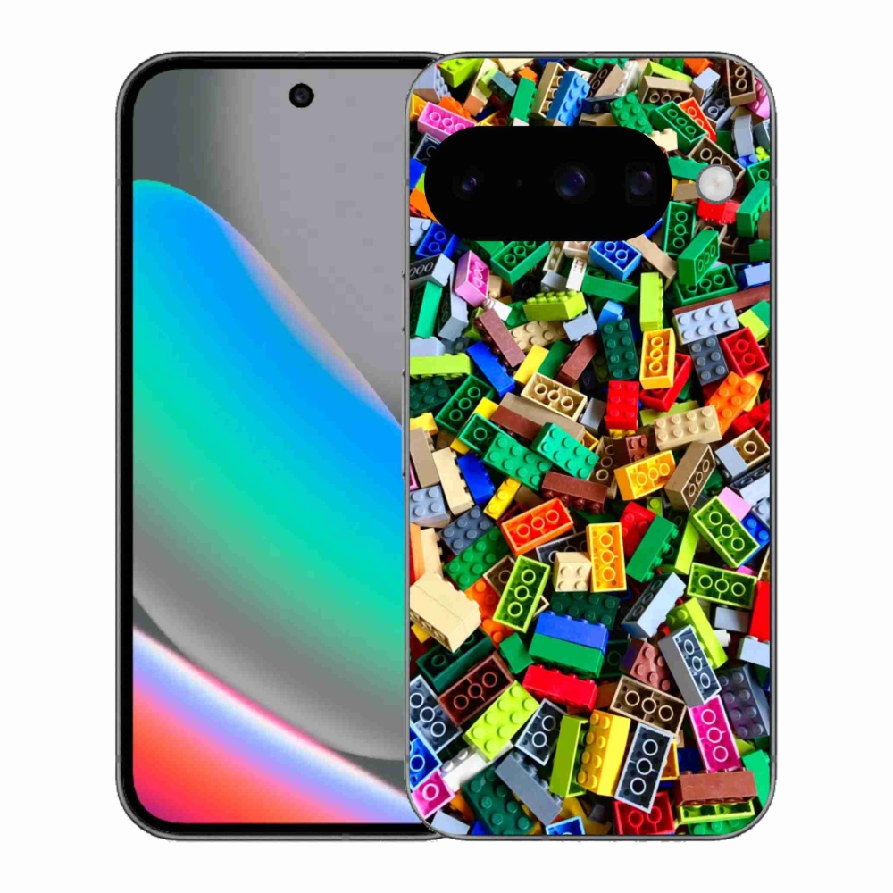 Gélový kryt mmCase na Google Pixel 10 - farebné stavebné kocky