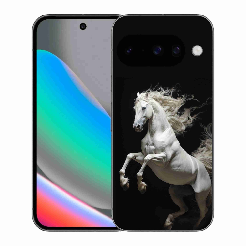 Gélový kryt mmCase na Google Pixel 10 - biely kôň 4