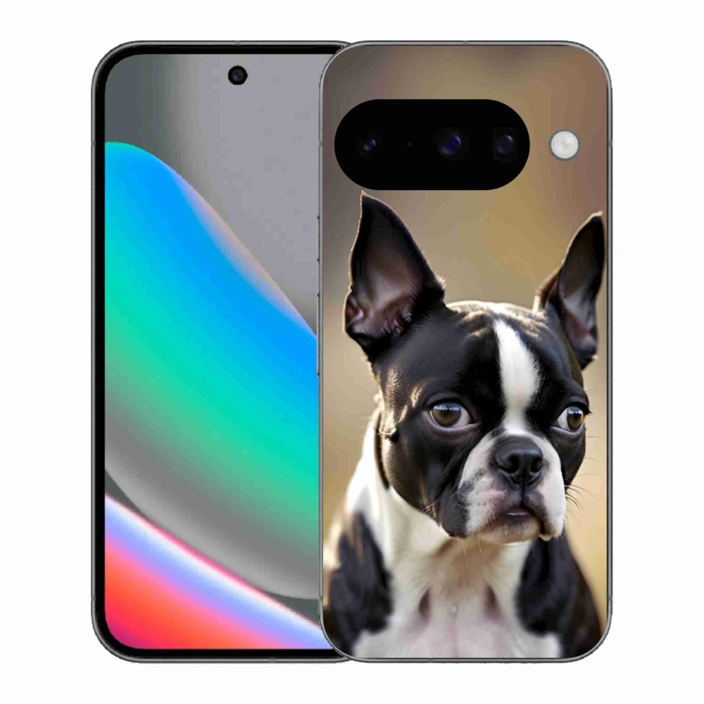 Gélový kryt mmCase na Google Pixel 10 - bostonský teriér