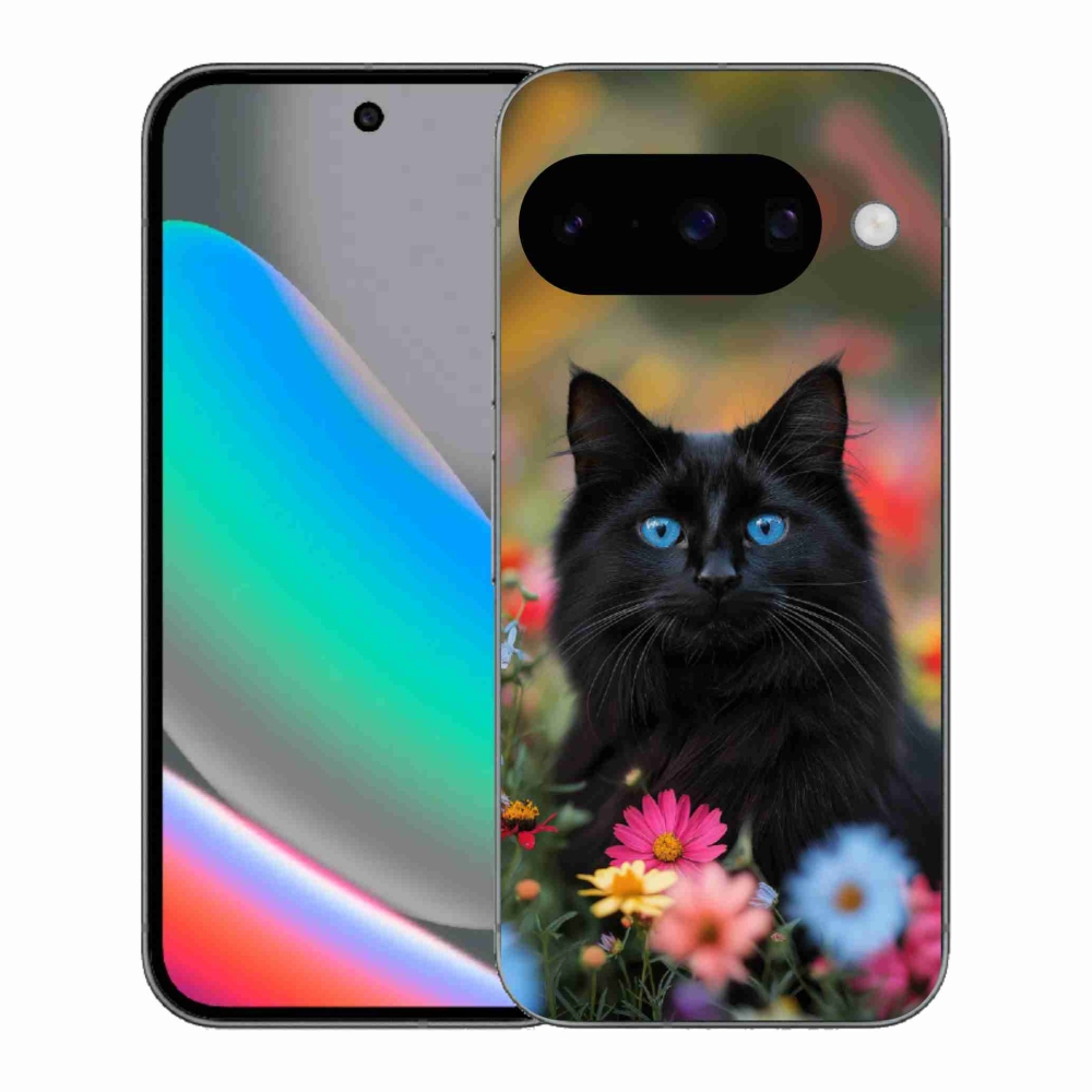 Gélový kryt mmCase na Google Pixel 10 - čierne mačiatko 4