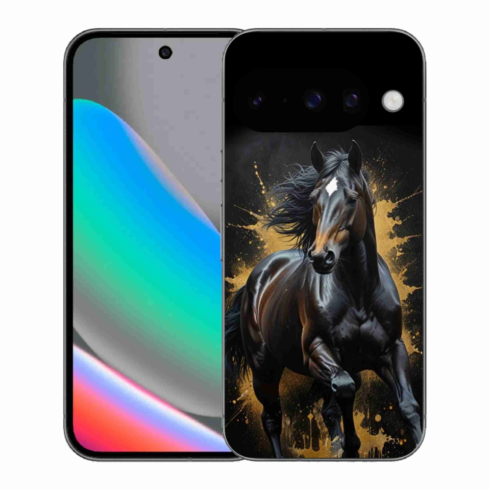 Gélový kryt mmCase na Google Pixel 10 - elegantný čierny žrebec