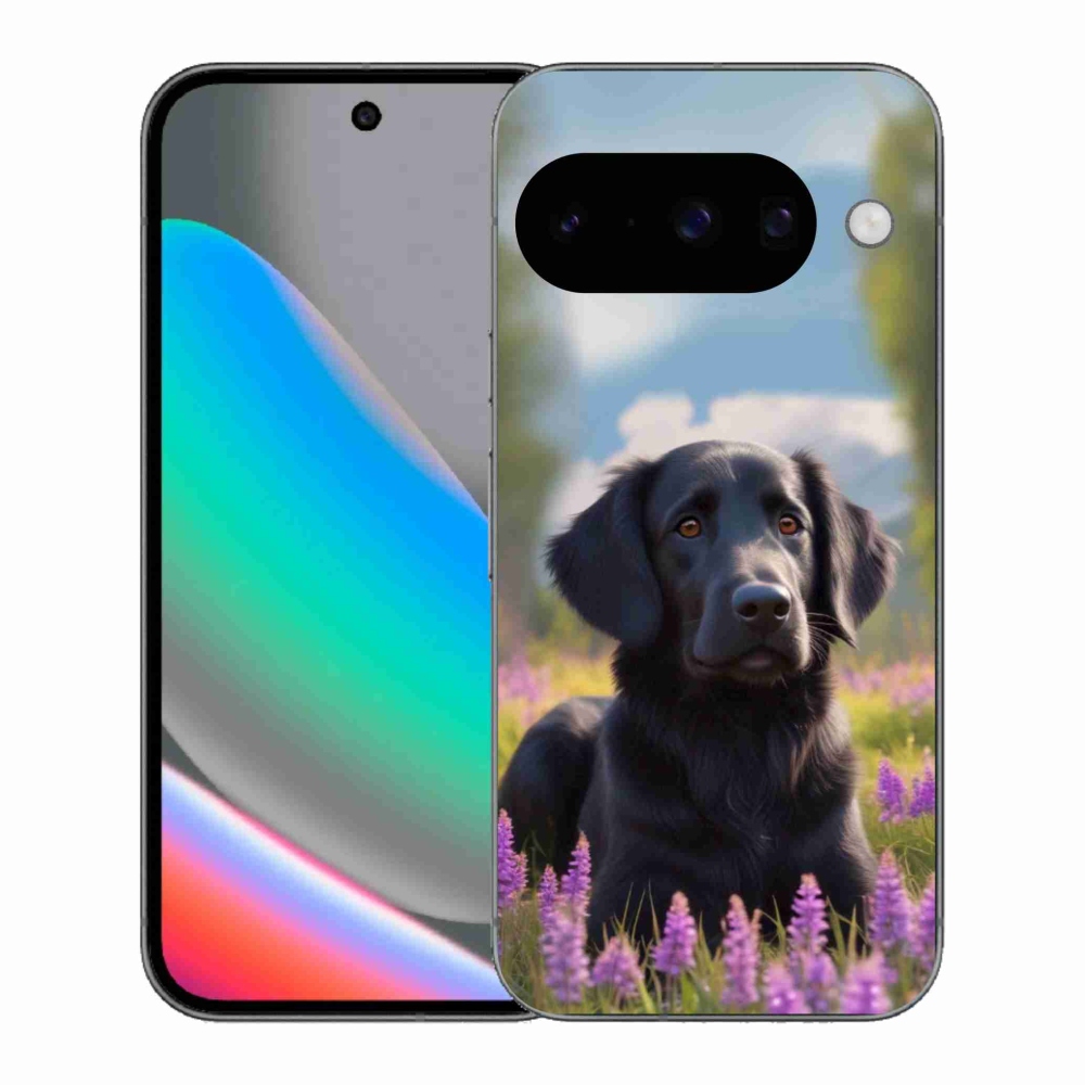 Gélový kryt mmCase na Google Pixel 10 - elegantný čierny retriever