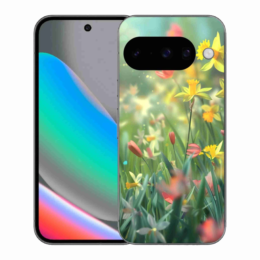Gélový kryt mmCase na Google Pixel 10 - jarné kvety