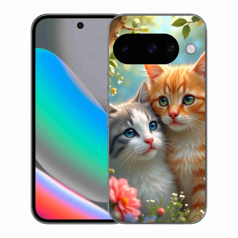 Gélový kryt mmCase na Google Pixel 10 - mačacia láska 2