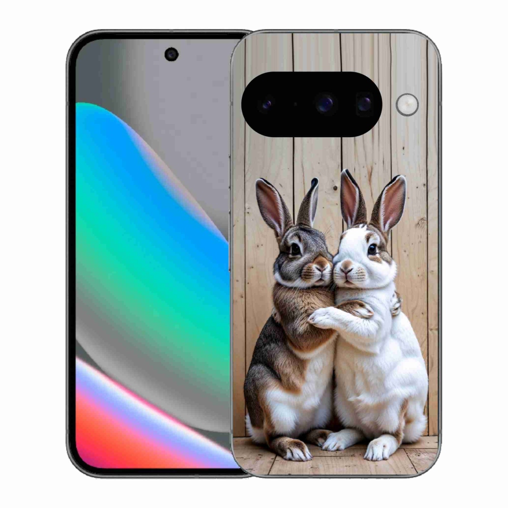 Gélový kryt mmCase na Google Pixel 10 - králičie pár