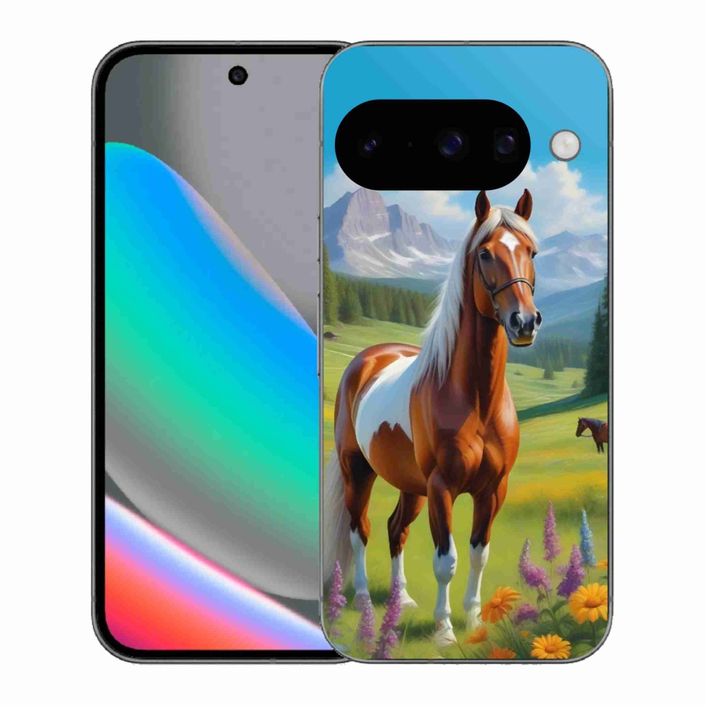 Gélový kryt mmCase na Google Pixel 10 - kôň na lúke