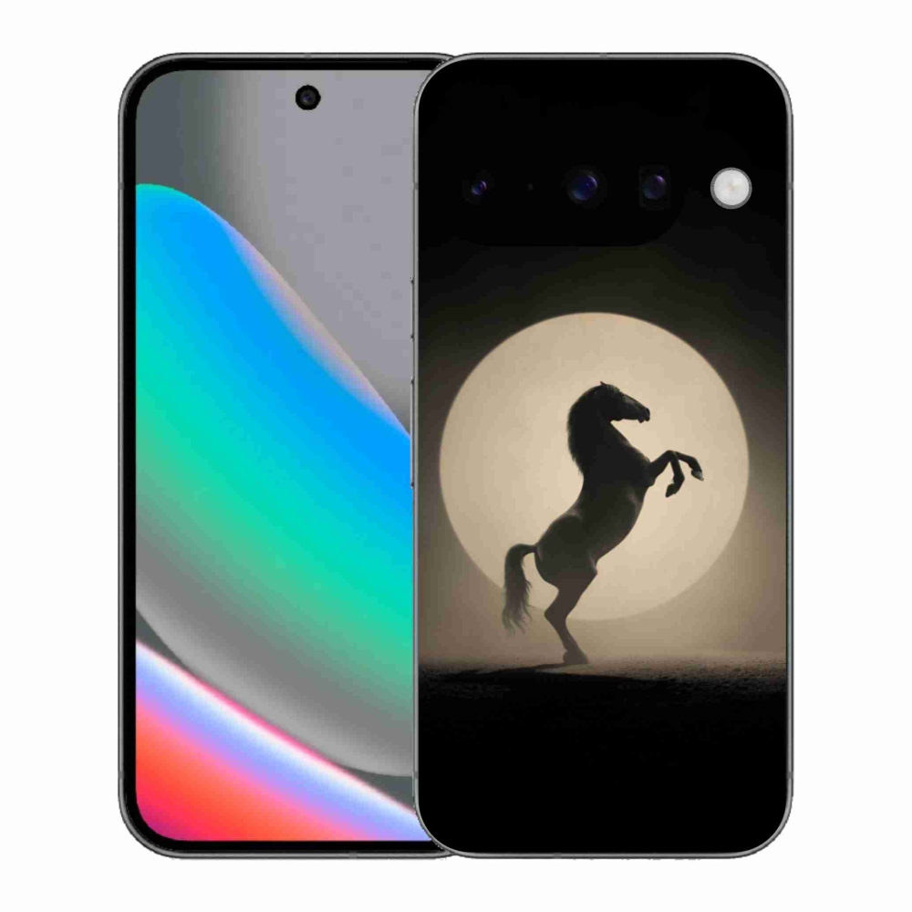 Gélový kryt mmCase na Google Pixel 10 - kôň v siluete