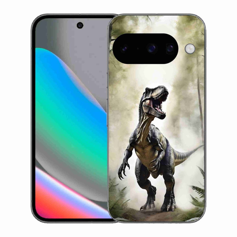 Gélový kryt mmCase na Google Pixel 10 - naštvaný T-Rex