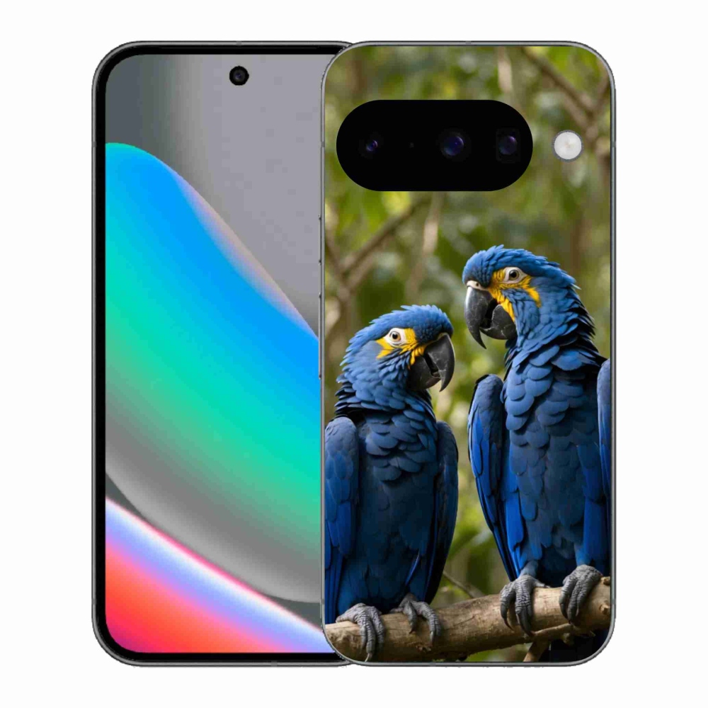 Gélový kryt mmCase na Google Pixel 10 - papagájové duo