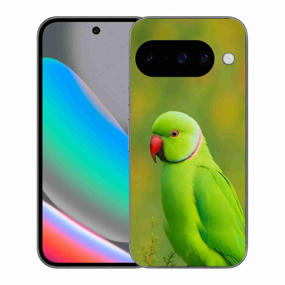 Gélový kryt mmCase na Google Pixel 10 - papagáj Alexandr 2