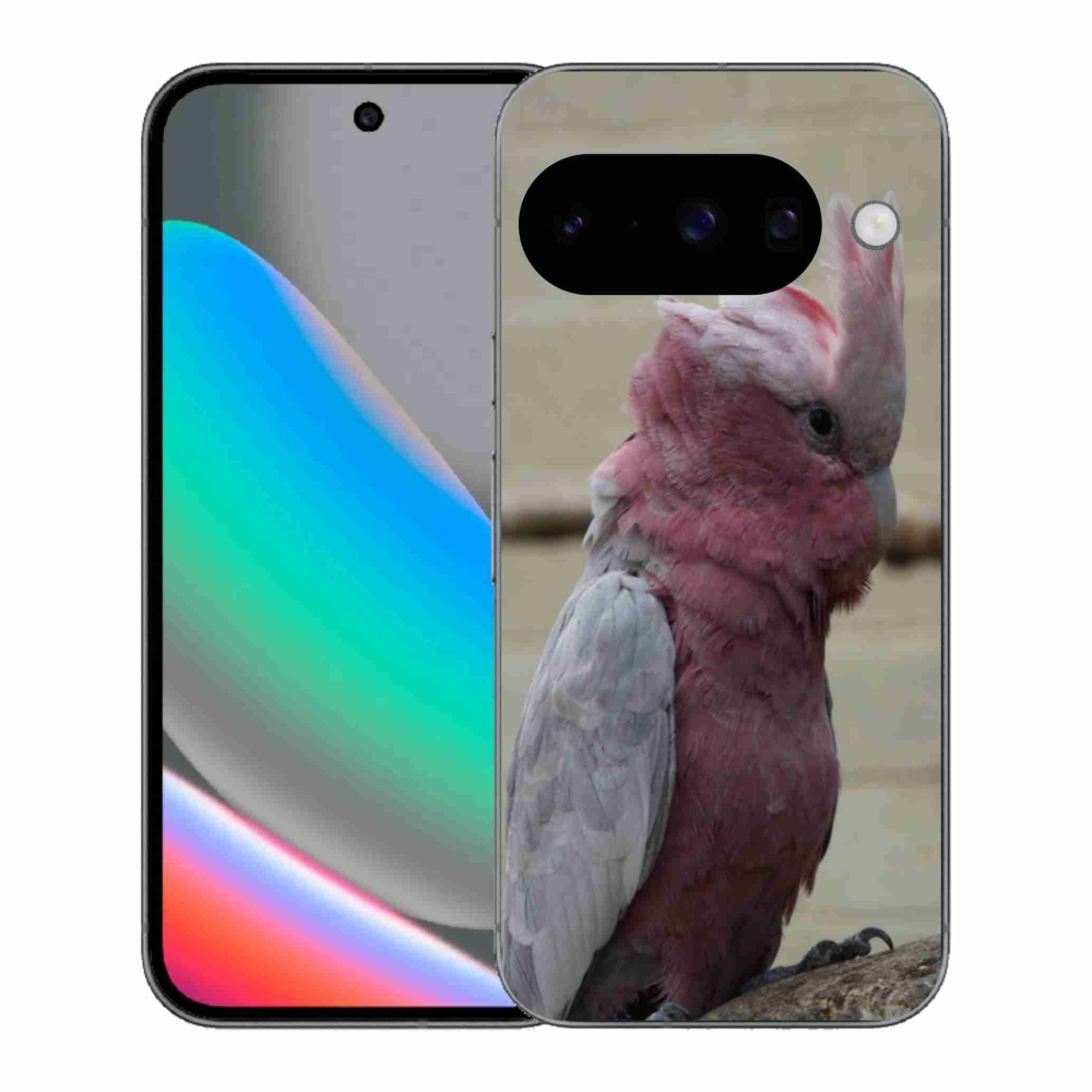 Gélový kryt mmCase na Google Pixel 10 - papagáj kakadu ružový