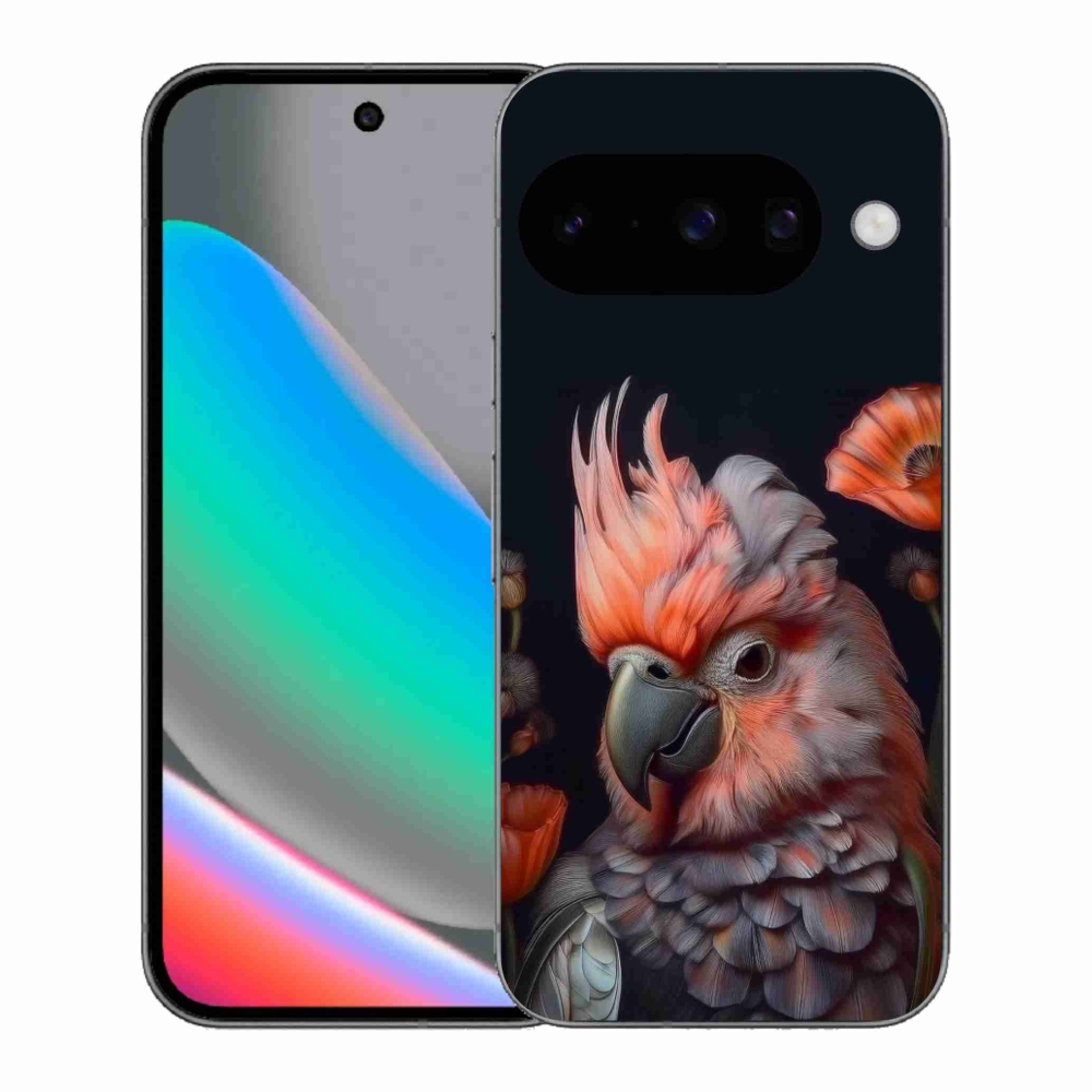 Gélový kryt mmCase na Google Pixel 10 - papagáj kakadu vo farbách