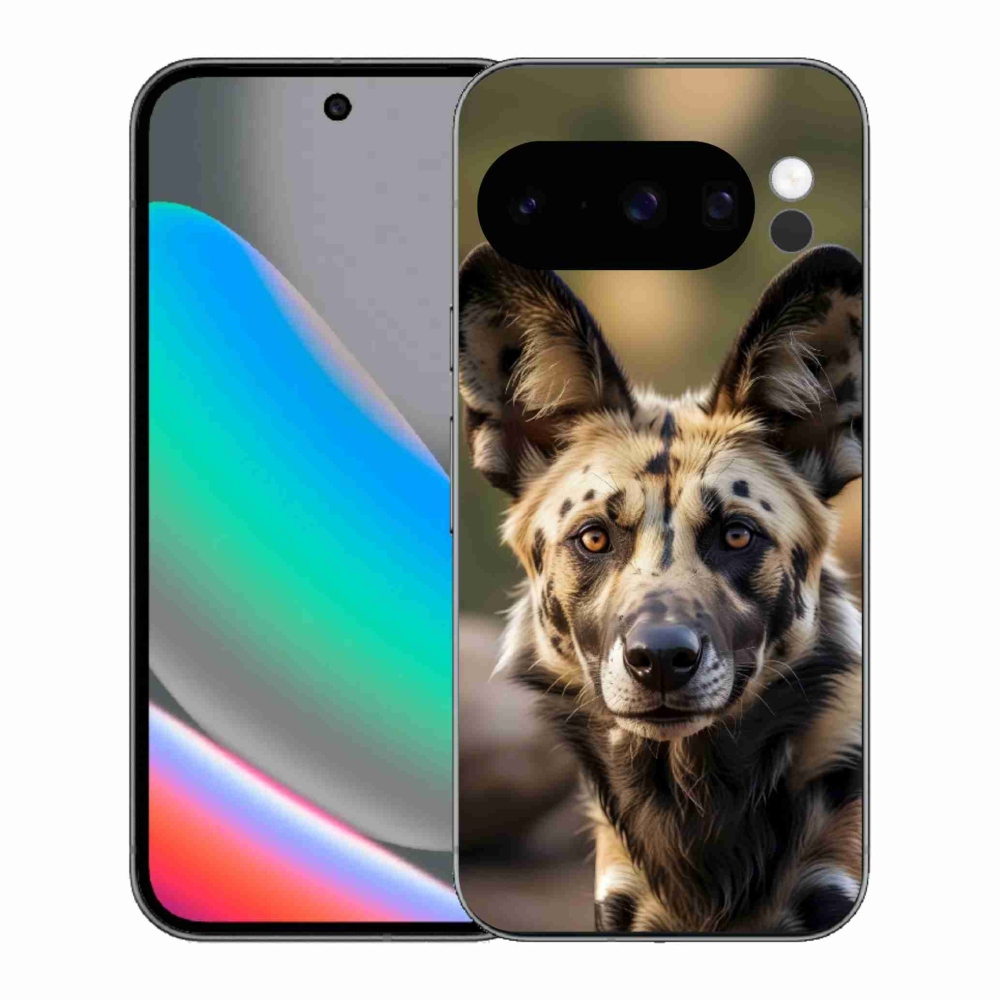 Gélový kryt mmCase na Google Pixel 10 Pro - africký divoký pes