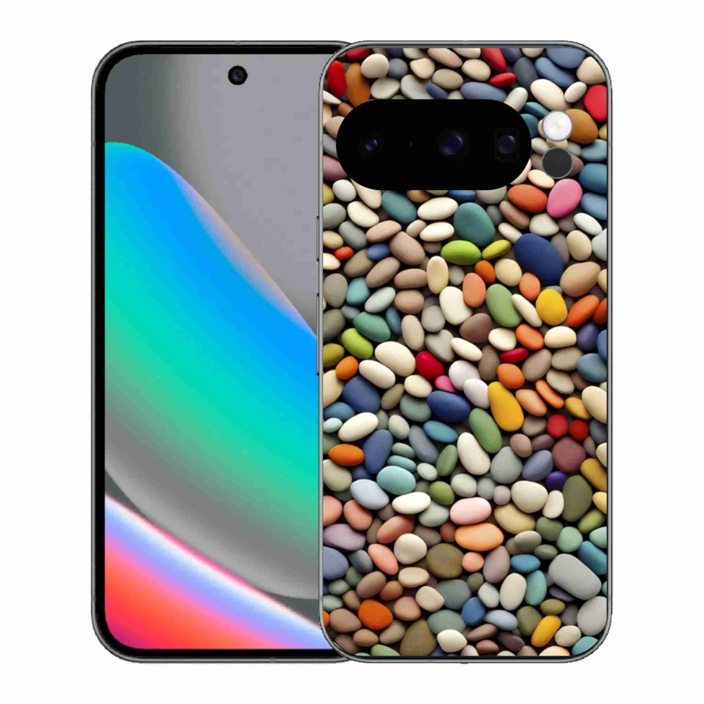 Gélový kryt mmCase na Google Pixel 10 Pro - farebné kamienky 2