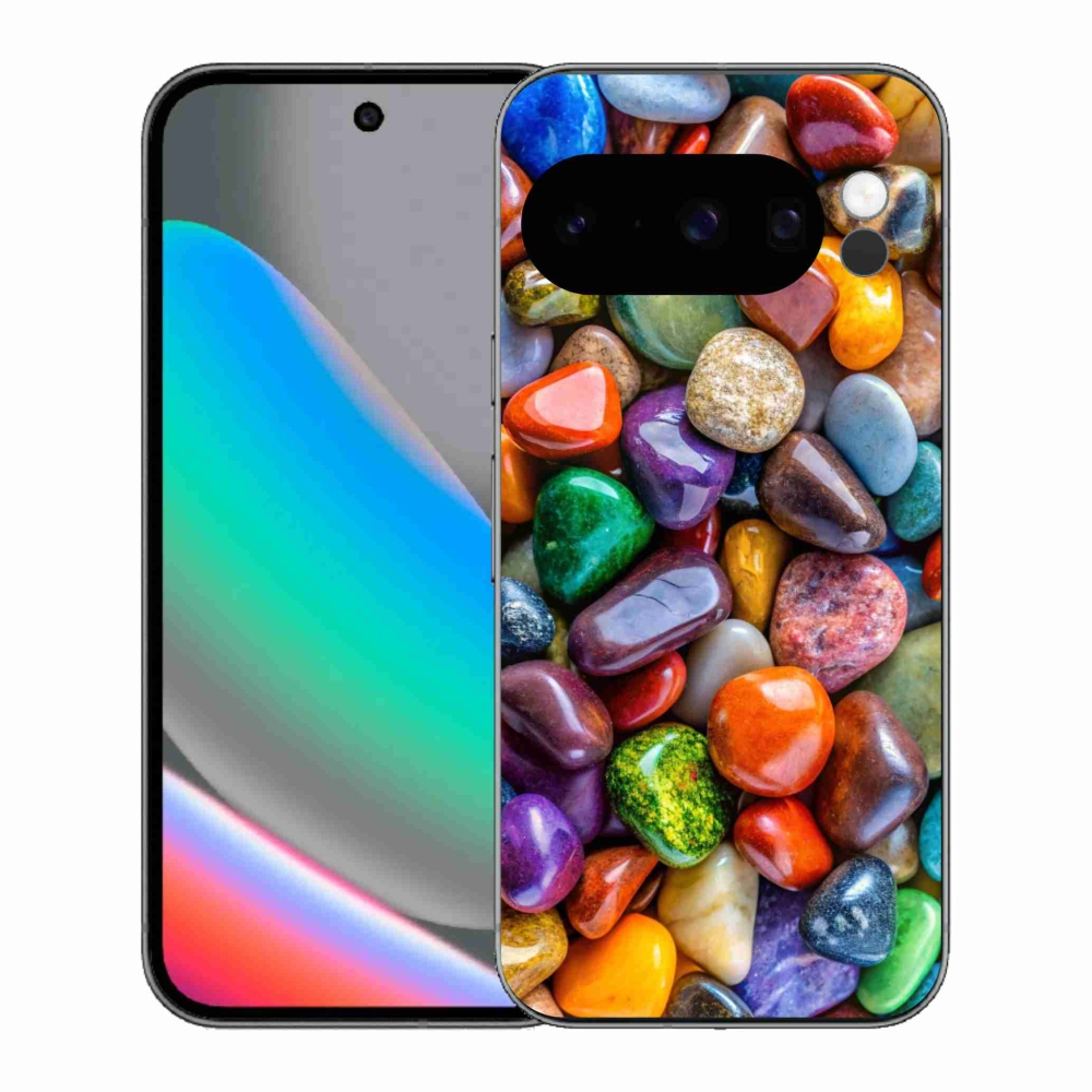 Gélový kryt mmCase na Google Pixel 10 Pro - farebné kamienky