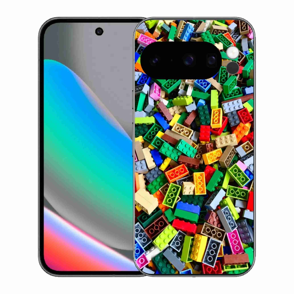 Gélový kryt mmCase na Google Pixel 10 Pro - farebné stavebné kocky