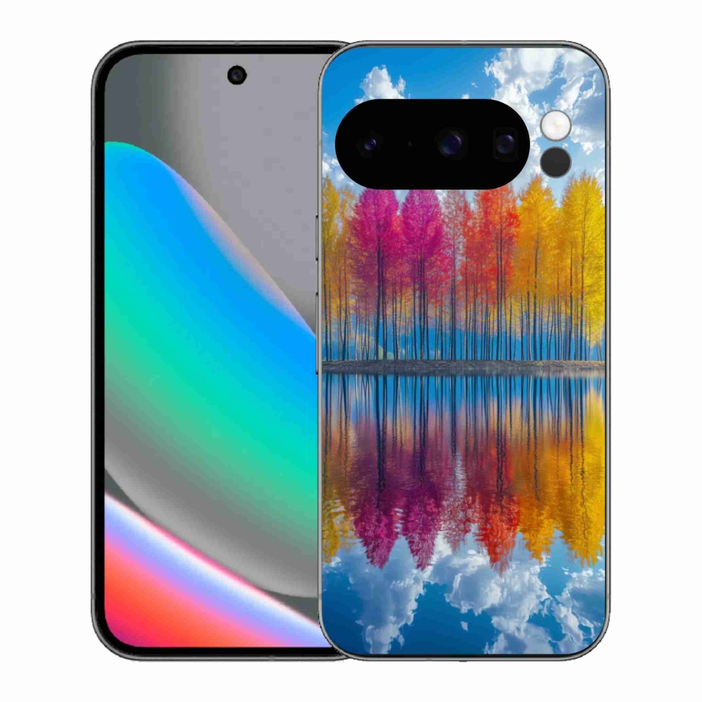 Gélový kryt mmCase na Google Pixel 10 Pro - farebné stromy