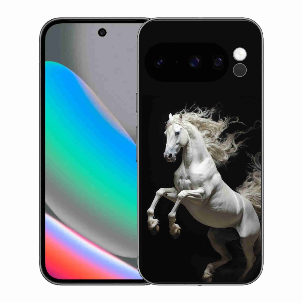 Gélový kryt mmCase na Google Pixel 10 Pro - biely kôň 4