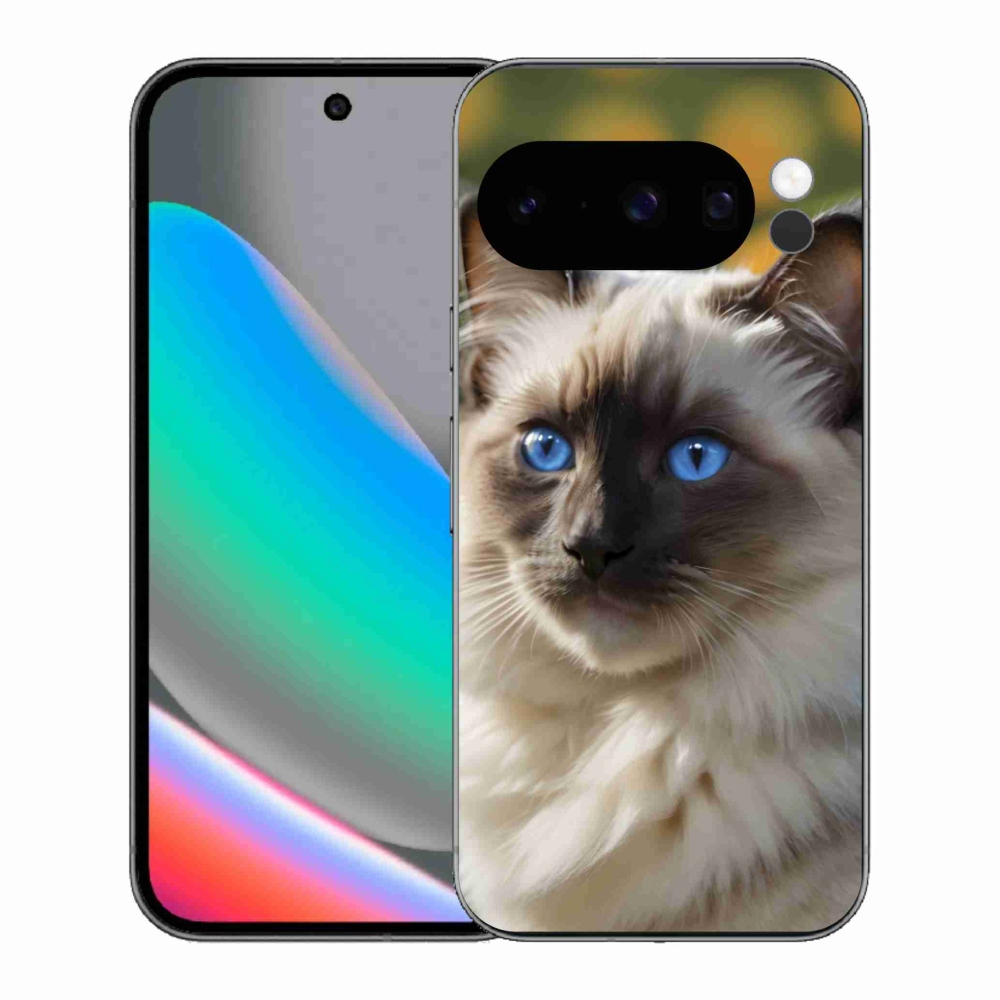 Gélový kryt mmCase na Google Pixel 10 Pro - biely ragdoll