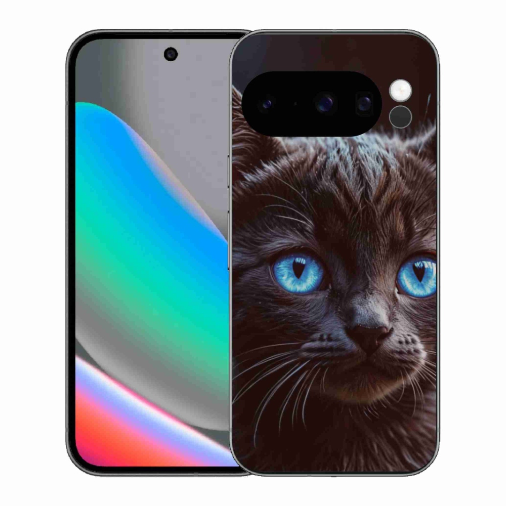 Gélový kryt mmCase na Google Pixel 10 Pro - čierne mačiatko 2
