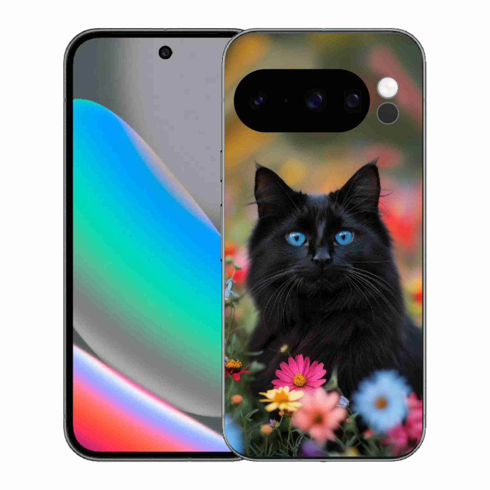 Gélový kryt mmCase na Google Pixel 10 Pro - čierne mačiatko 4
