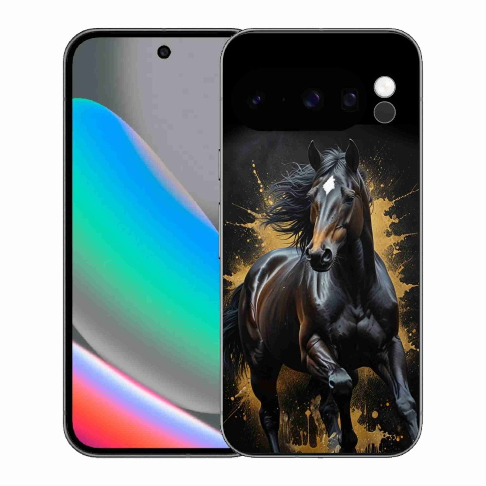 Gélový kryt mmCase na Google Pixel 10 Pro - elegantný čierny žrebec