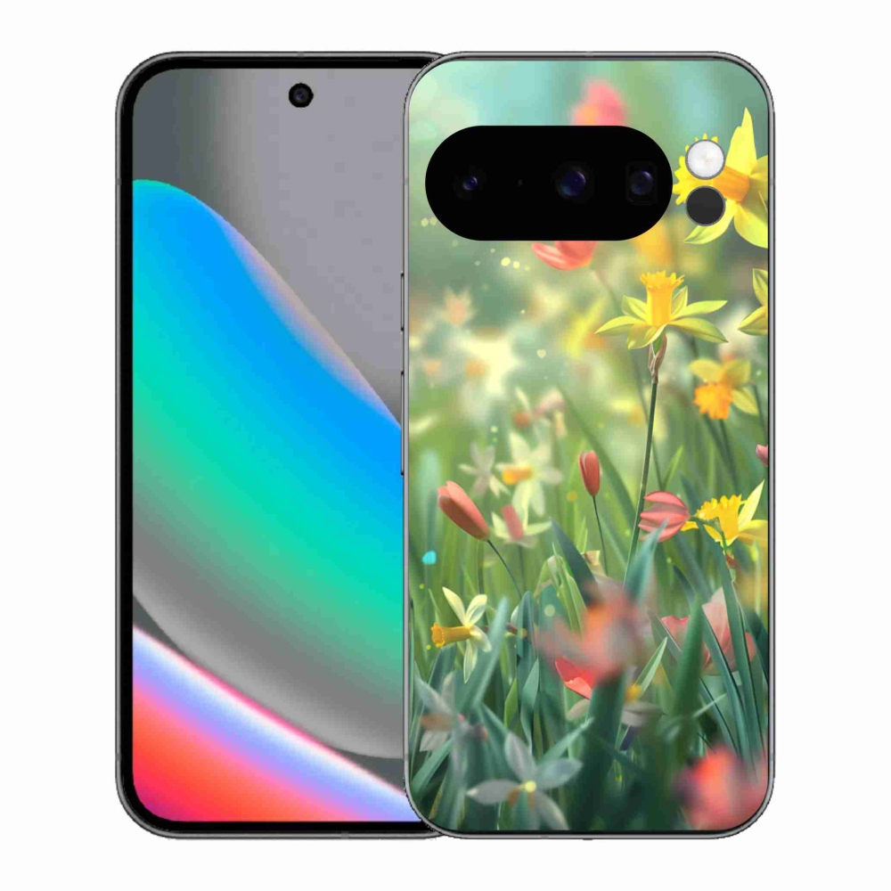 Gélový kryt mmCase na Google Pixel 10 Pro - jarné kvety