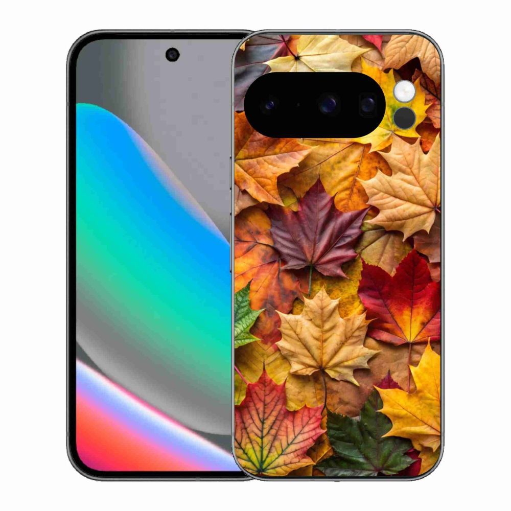 Gélový kryt mmCase na Google Pixel 10 Pro - javorové listy 2