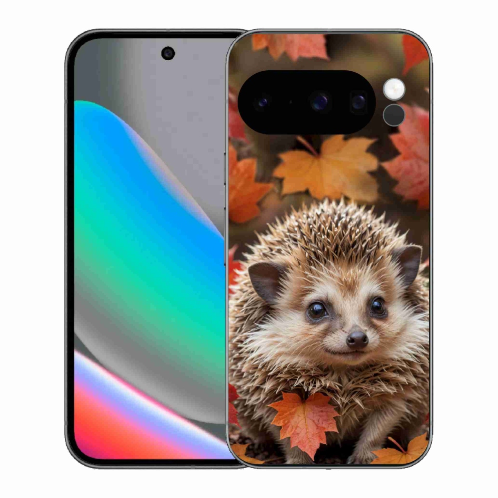 Gélový kryt mmCase na Google Pixel 10 Pro - ježko v lístia