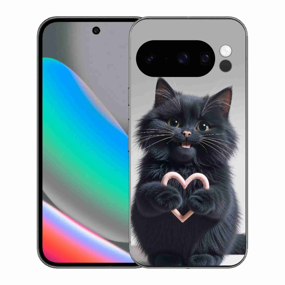 Gélový kryt mmCase na Google Pixel 10 Pro - mačacia láska 3