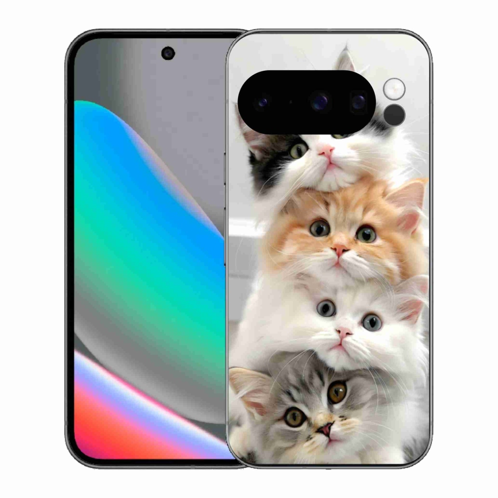 Gélový kryt mmCase na Google Pixel 10 Pro - mačacia partia
