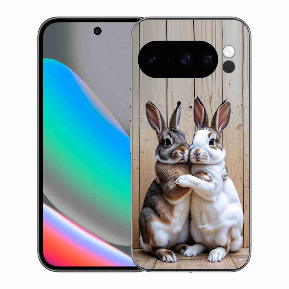 Gélový kryt mmCase na Google Pixel 10 Pro - králičie pár