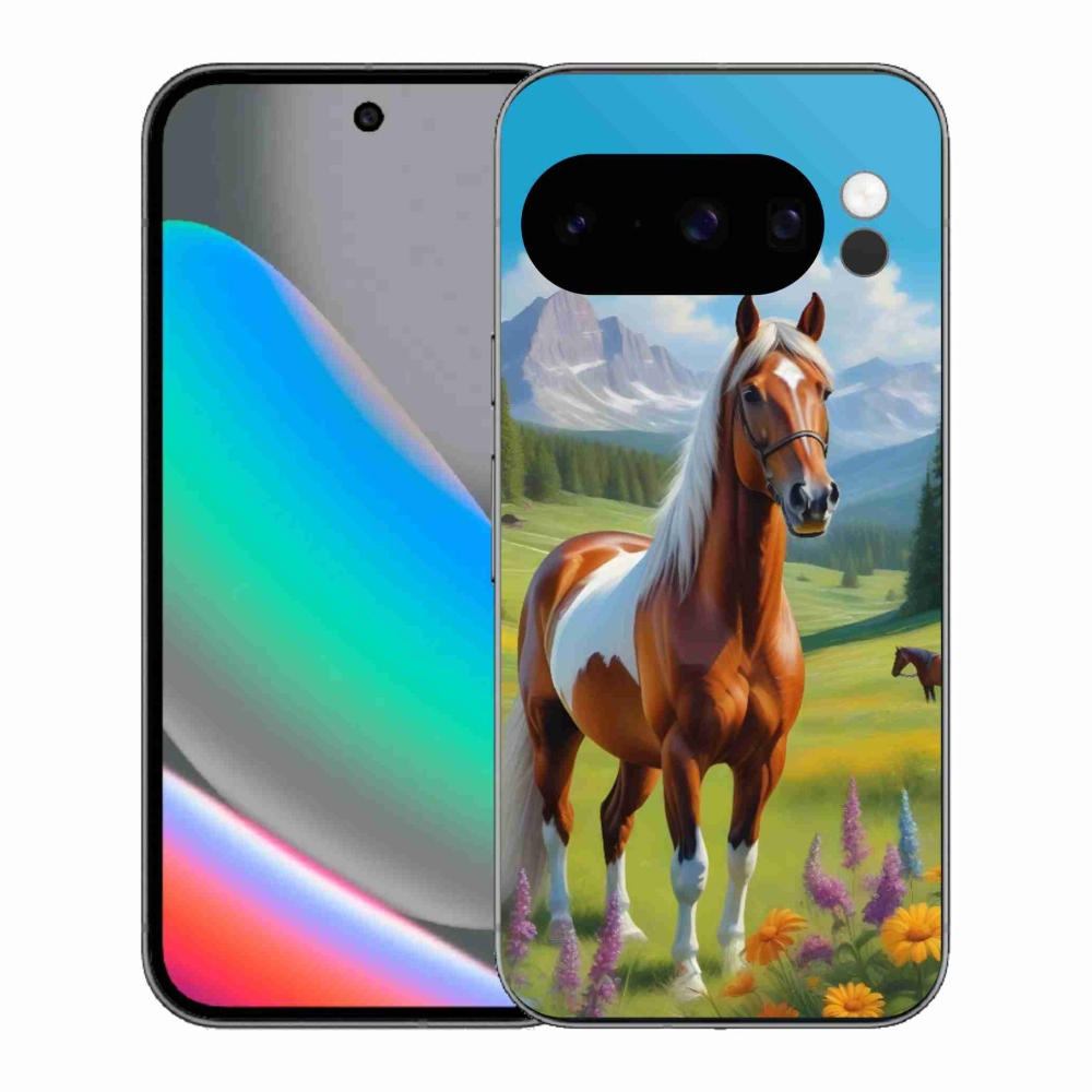 Gélový kryt mmCase na Google Pixel 10 Pro - kôň na lúke